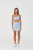 lunar double strap top women front view light blue